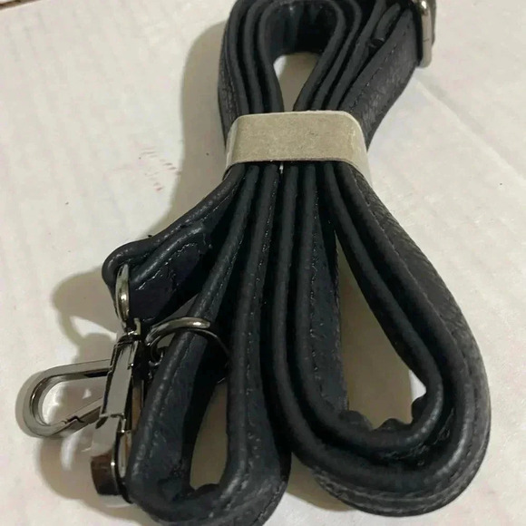 Handmade black PVC leather satchel handbag - Picture 11 of 14